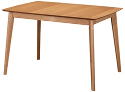 Прямоугольный раскладной стол в современном стиле, цвет: орех миланский